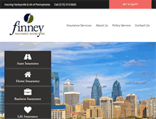 Tablet Screenshot of finneyagency.com